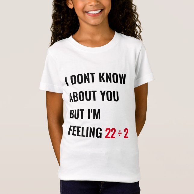 Girls 11th Birthday 22 Inspired Party Shirt (Front)