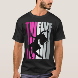 Girls 12th Dance Birthday Pink Dancer Queen Expres T-Shirt