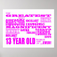 Girls 13th Birthdays : Pink Greatest 13 Year Old