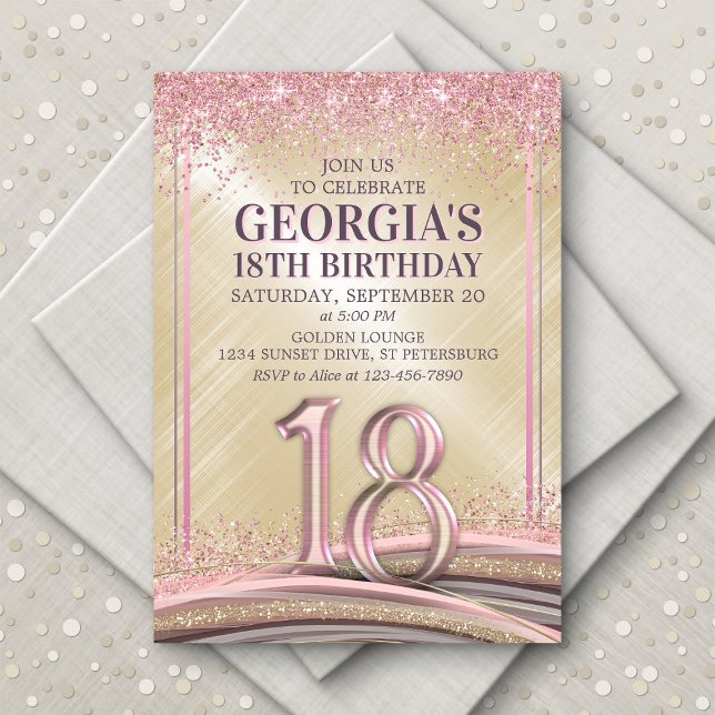 Girls 18th Birthday Invitation (Creator Uploaded)