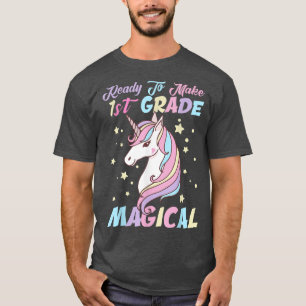 Girls 1st Grade Back To School Magical Unicorn T-S T-Shirt