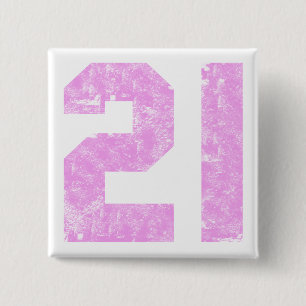 Girls 21st Birthday Gifts 15 Cm Square Badge