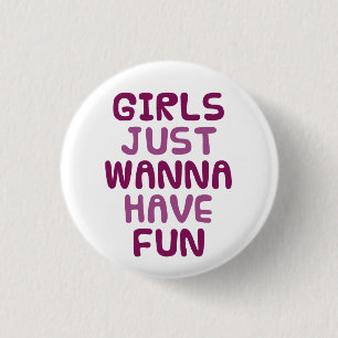Girls 3 Cm Round Badge