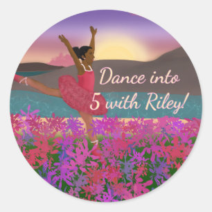 Girls 5th Birthday Stickers