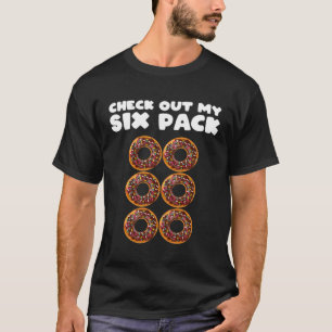 Girls 6 Pack Chocolate Doughnut Abs Apparel Gym T-Shirt
