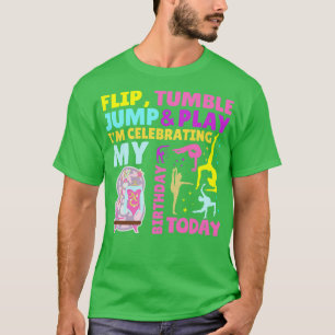 Girls 8th Birthday Gymnastics Themed Party Kids Ei T-Shirt