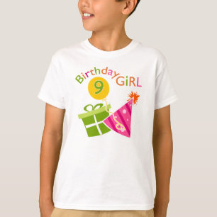 Girls 9th Birthday T-Shirt
