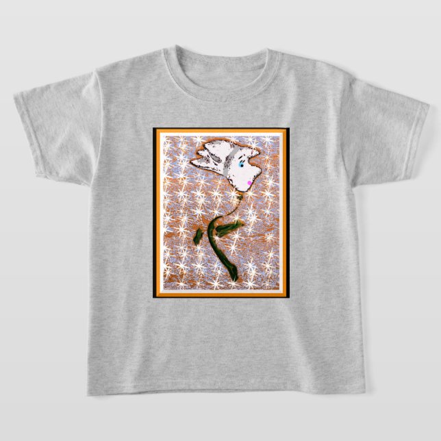 Girls' Abstract Flower T-Shirt (Laydown)