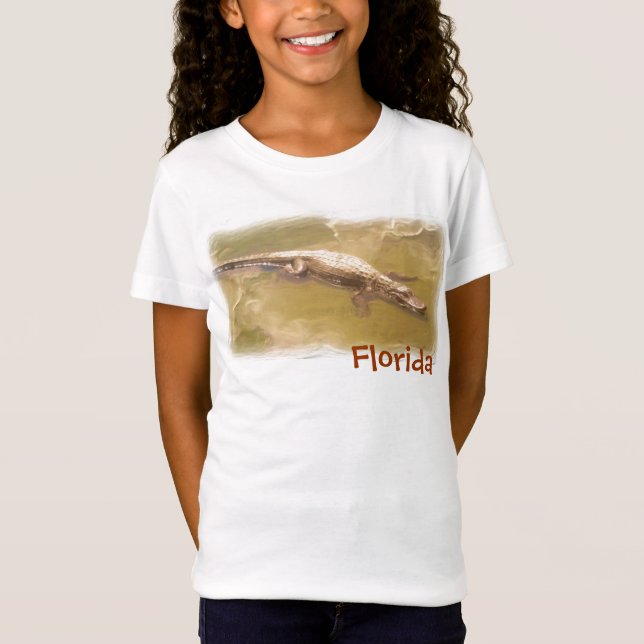 Girls alligator Florida shirt (Front)