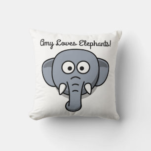 Girls and Boys Love Elephants Cushion