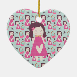 Girls and Handbags Ceramic Tree Decoration