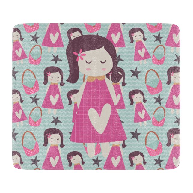 Girls and Handbags Cutting Board (Front)