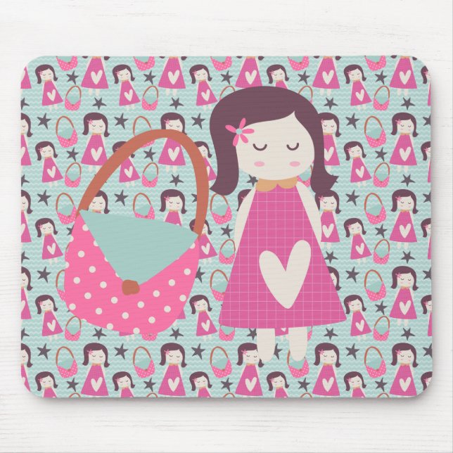 Girls and Handbags Mouse Pad (Front)
