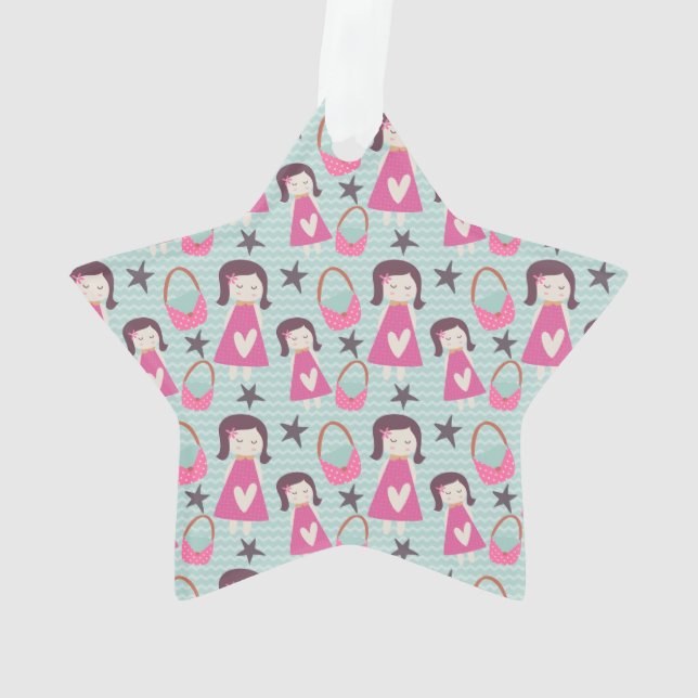 Girls and Handbags Ornament (Back)