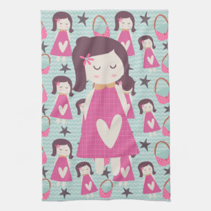 Girls and Handbags Tea Towel