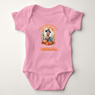 Girls Are Made Of Sugar Pumpkin Spice Halloween  Baby Bodysuit