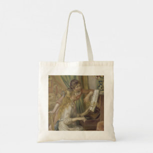 Girls at the Piano by Renoir Tote Bag