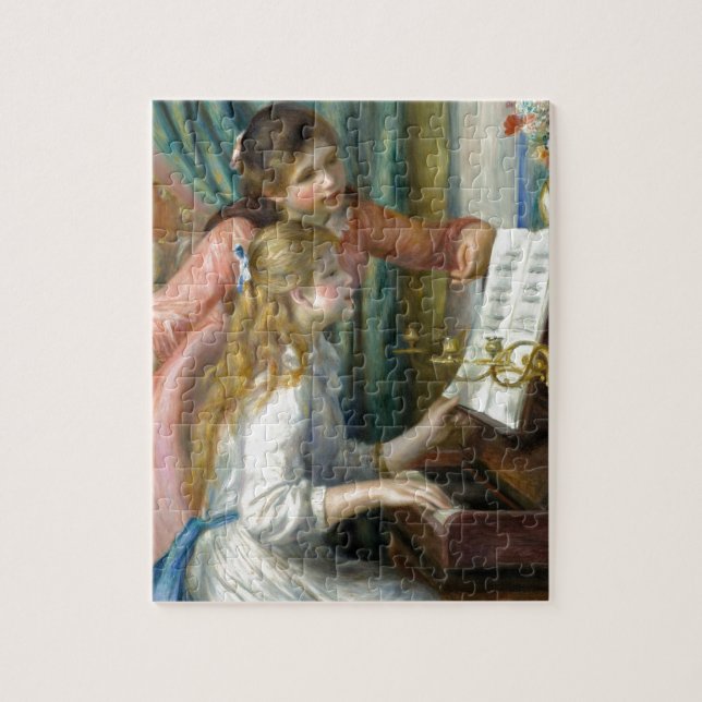 Girls at the Piano Jigsaw Puzzle (Vertical)