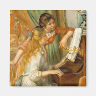 Girls at the Piano Magnet