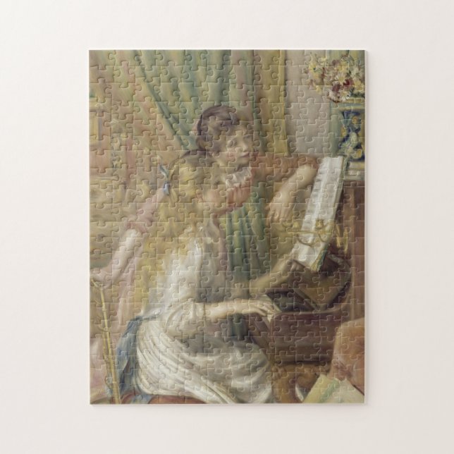 Girls at the Piano Renoir Impressionist Painting Jigsaw Puzzle (Vertical)