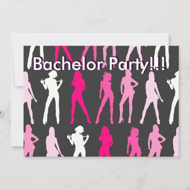 GIRLS, Bachelor Party!!!, Bachelor Party!!! Invitation (Front)
