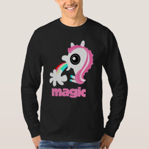 Girls Back To School Rainbow Barf Magic Unicorn A T-Shirt