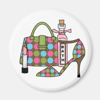 Girls Bags and Shoes Three Magnet