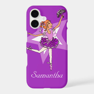Girls ballerina purple red hair name