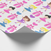 Girl's Ballet Dancers and Shoes Pattern