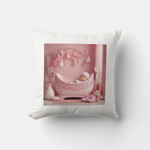 Girls' baptism cushion