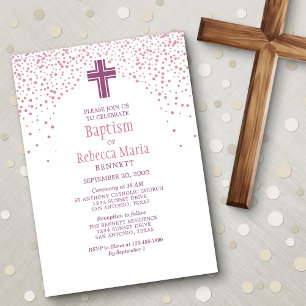 Girls' Baptism Invitation