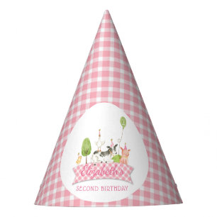 Girls Barnyard Birthday Party Hat