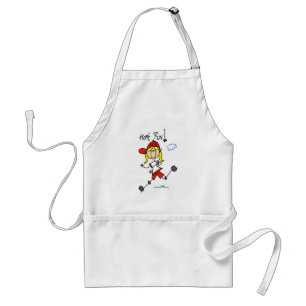 Girls Baseball Home Run Tshirts and Gifts Standard Apron