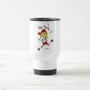 Girl's Baseball Home Run Tshirts and Gifts Travel Mug