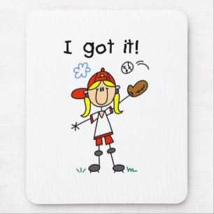 Girls Baseball I Got It Mouse Pad