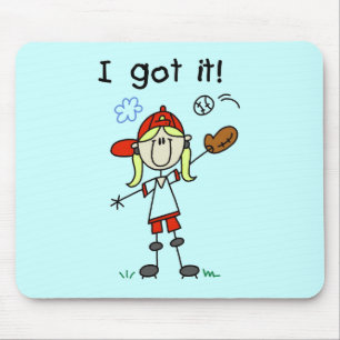 Girls Baseball I Got It Tshirts and Gifts Mouse Pad