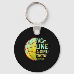 Girls Basketball  Key Ring