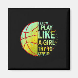 Girls Basketball Magnet