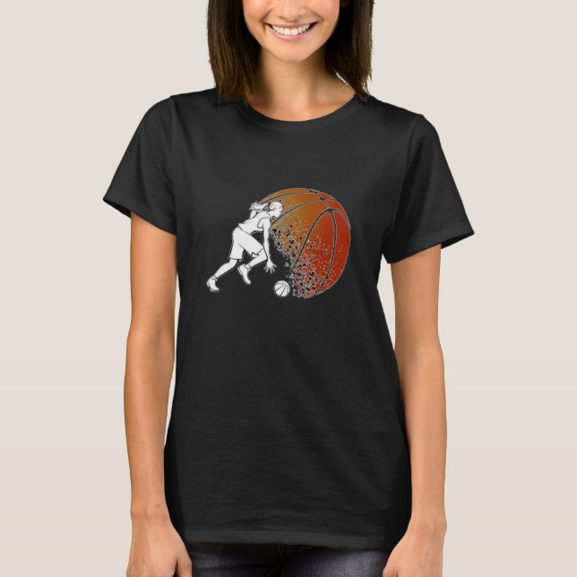 Girls Basketball T-Shirt (Front)