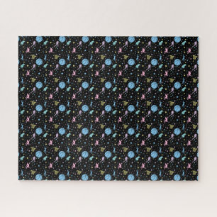 Girls Basketball - Women Players with Stars Jigsaw Puzzle