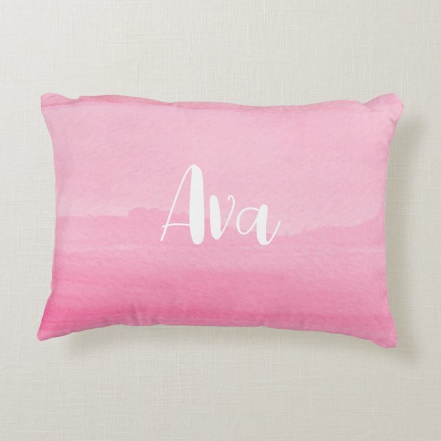 Girls Bedroom Decor with Name Decorative Cushion (Back)