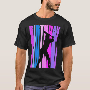 Girls Believe Baseball Motivational Birthday Inspi T-Shirt