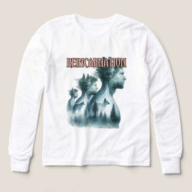 Girls Bella+Canvas Tri-blend Long Sleeve Shirt, So (Design Front)