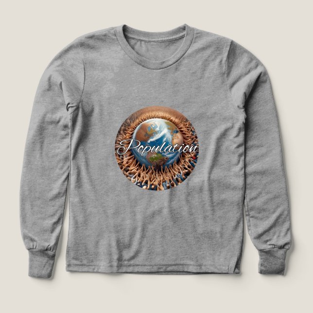 Girls Bella+Canvas Tri-blend Long Sleeve Shirt, So (Design Front)