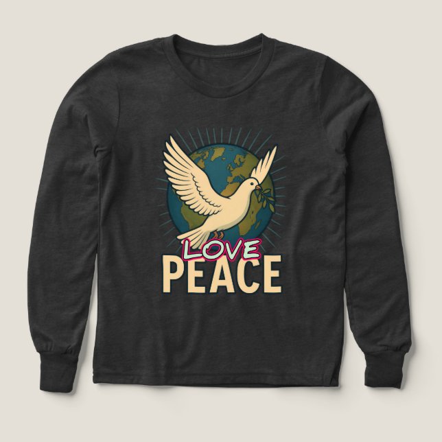 Girls Bella+Canvas Tri-blend Long Sleeve Shirt, So (Design Front)