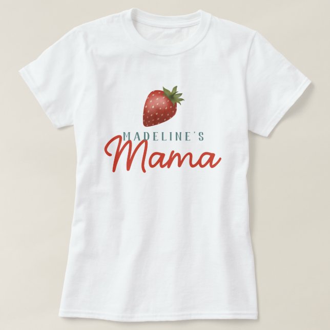 Girls Berry First Summer Kids 1st Birthday T-Shirt (Design Front)