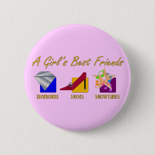 Girl's Best Friends Button