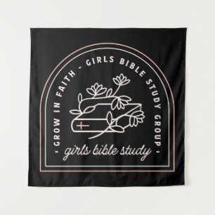 Girls bible study christian group tapestry