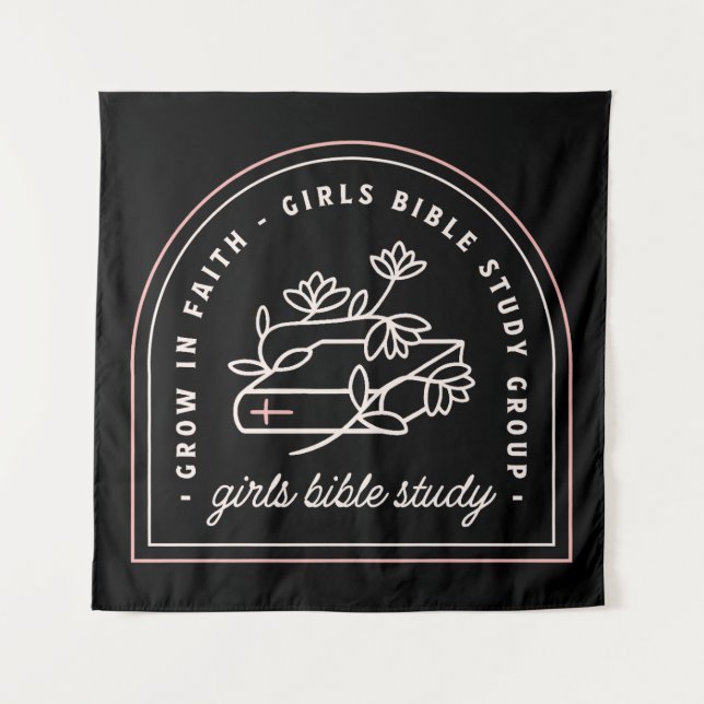 Girls bible study christian group tapestry (Front)