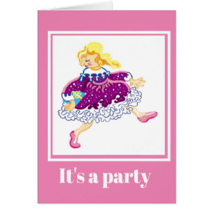 Girls birthday party invitation